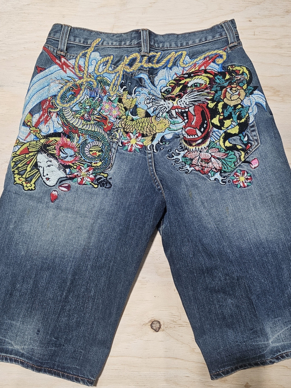 Ed Hardy Embroidered Shorts